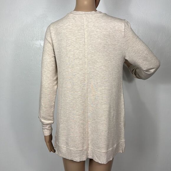 Soft Surroundings Cream Color V-neck Front Pockets Pullover Top Size XS - Picture 4 of 8